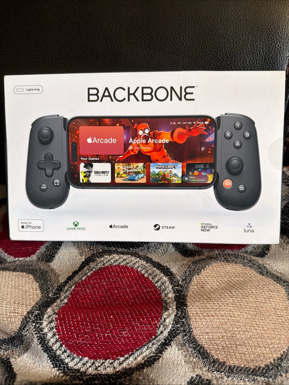 Backbone - One Lightning Mobile Gaming Controller for iPhone Black Game Pass NEW